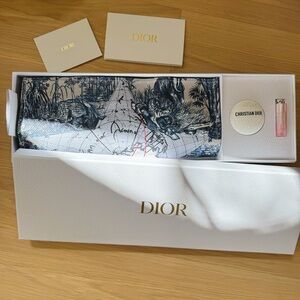 Christian Dior VIP Gift Set: Around the World Tote + Le Baume + Lip Glow 001 NEW